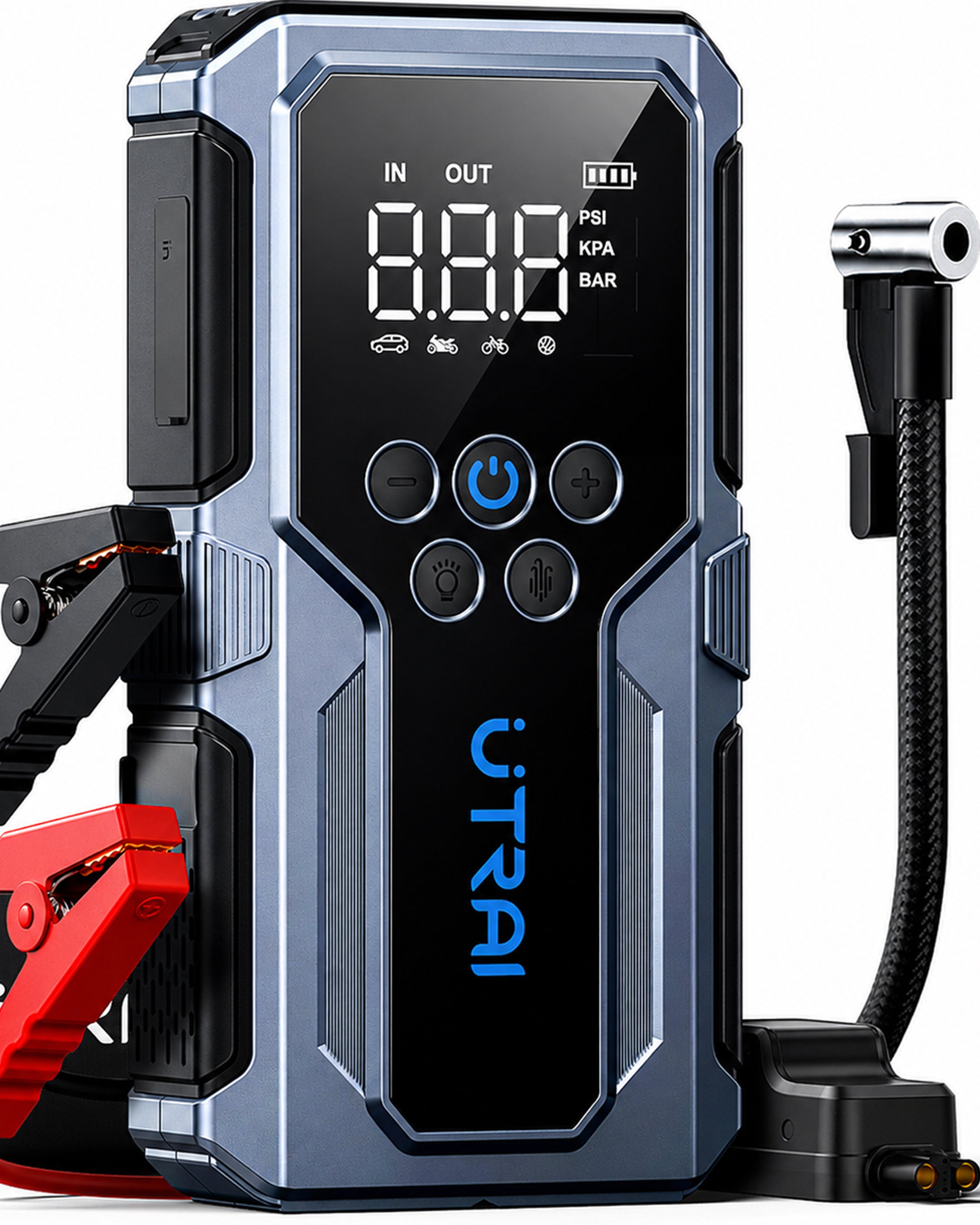 UTRAI Jump Starter with Air Compressor, 4000A Battery Jumper Starter P