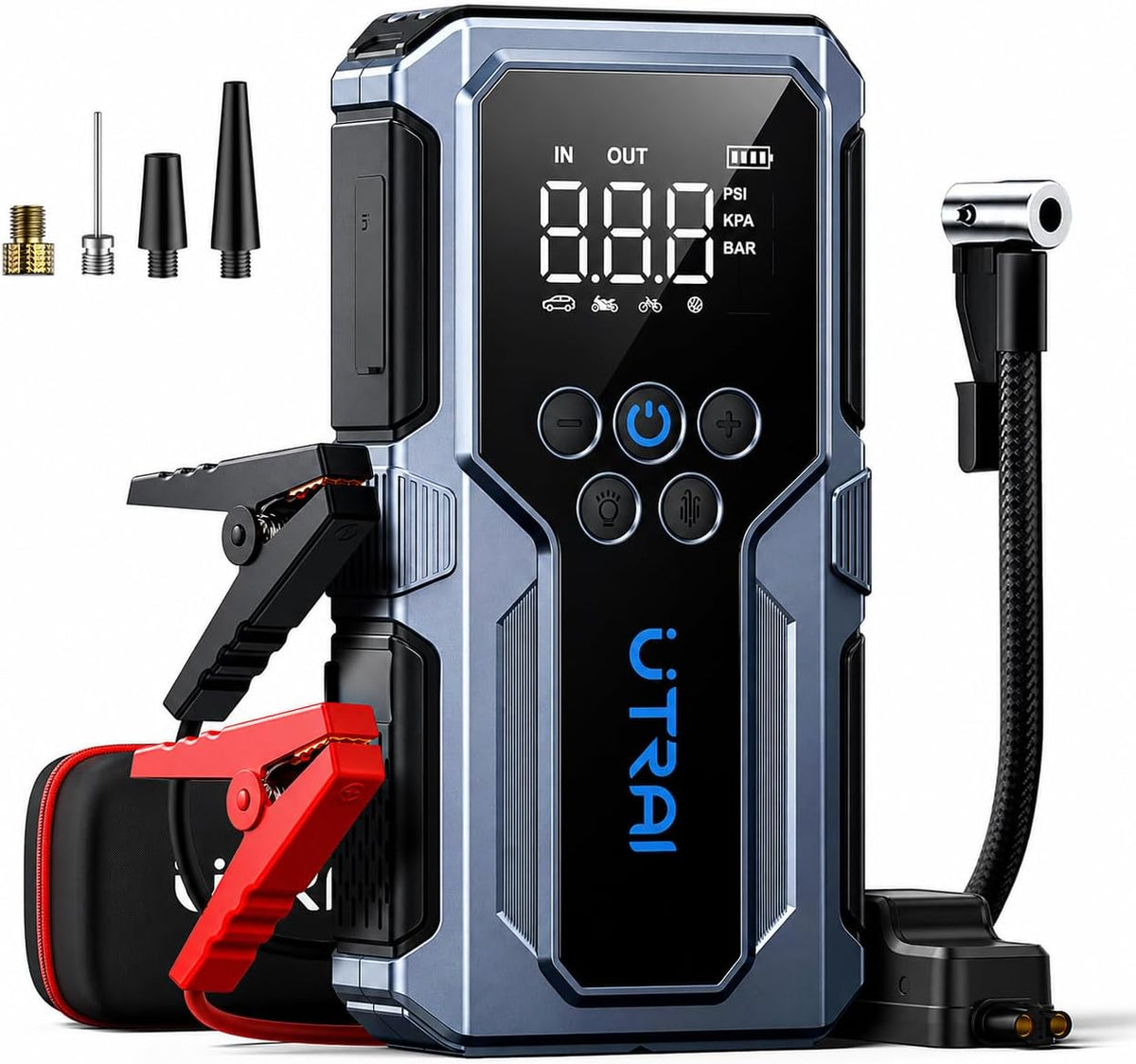 UTRAI Jump Starter with Air Compressor, 4000A Battery Jumper Starter P